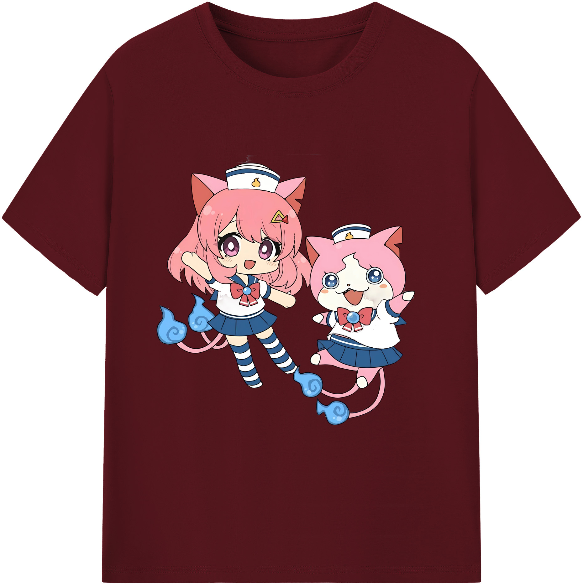 （画像用） 妖怪ウォッチ Yo-kai Watch 綿100％半袖Tシャツ（フロントプリント）
